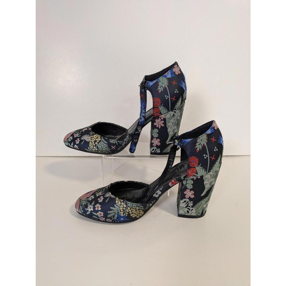 Indigo Rd Floral Block Heel Pumps – Size 7.5M Ankle Strap